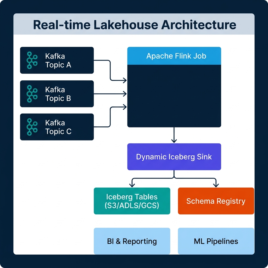 Banner image for article: Real-Time Lakehouse Patterns with Apache Flink and Iceberg