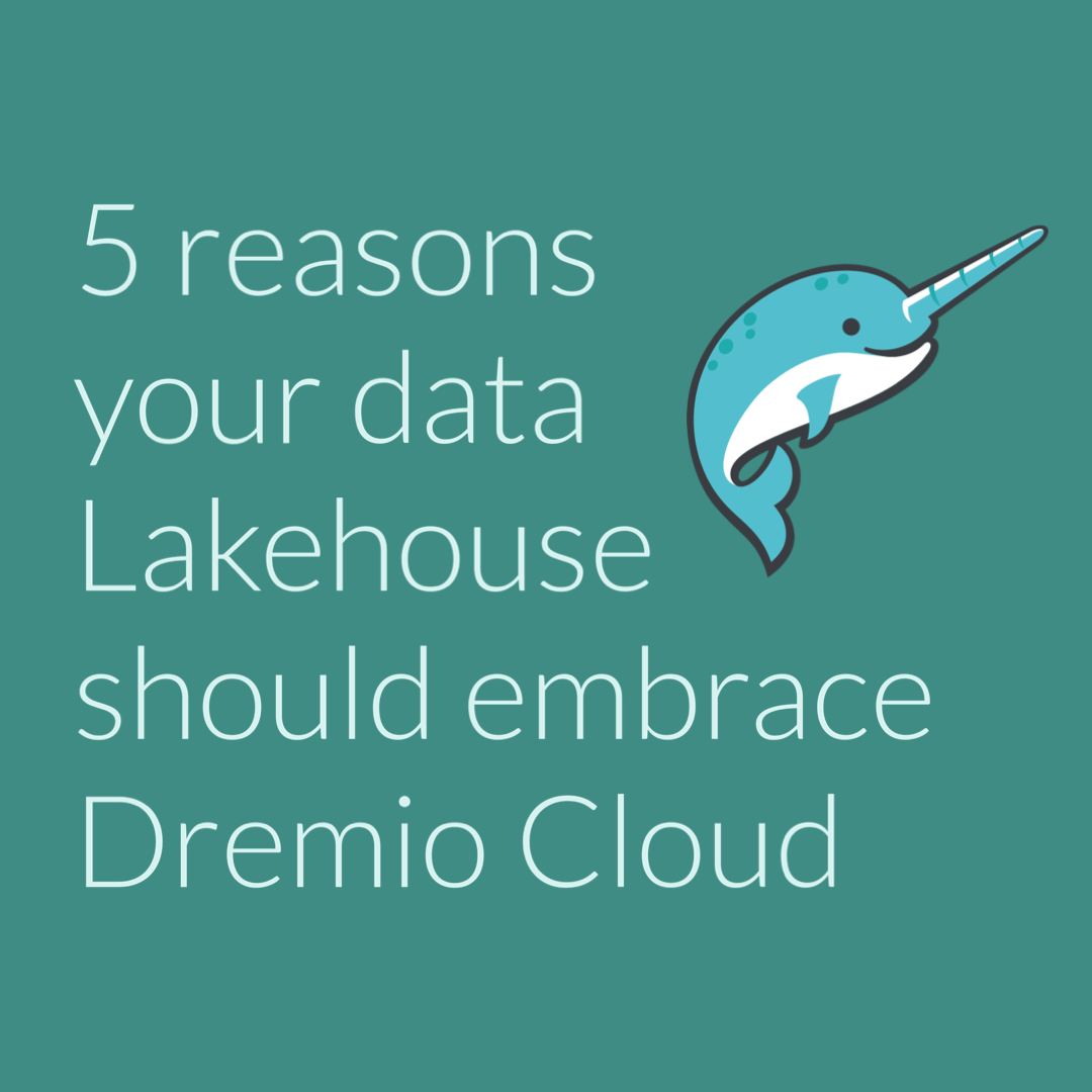 Banner image for article: 5 Reasons Your Data Lakehouse should Embrace Dremio Cloud