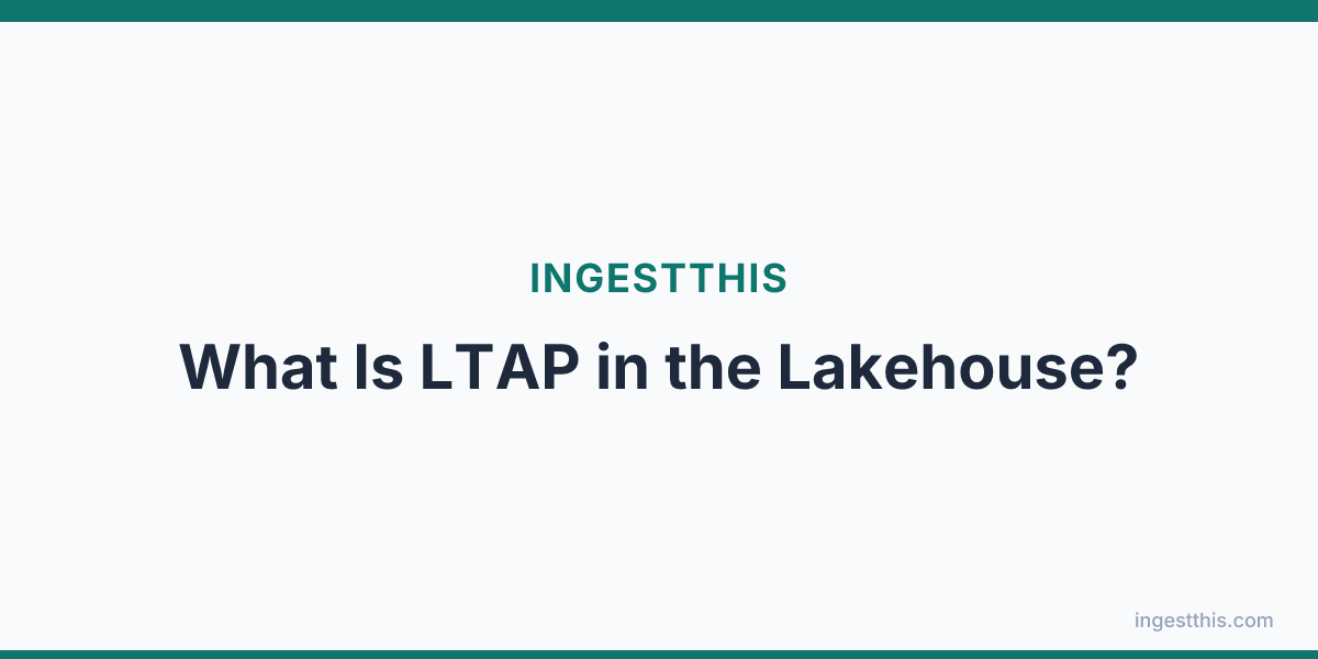 What Is LTAP in the Lakehouse?