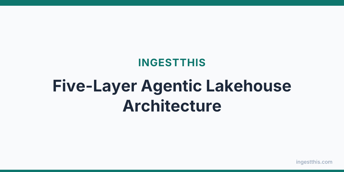 Five-Layer Agentic Lakehouse Architecture